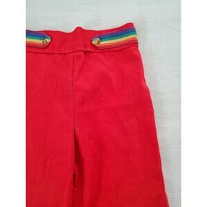 Vintage Healthtex Rainbow Red Pants 18-24 months